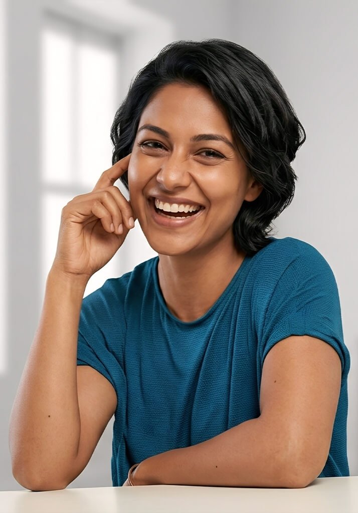 Smiling patient